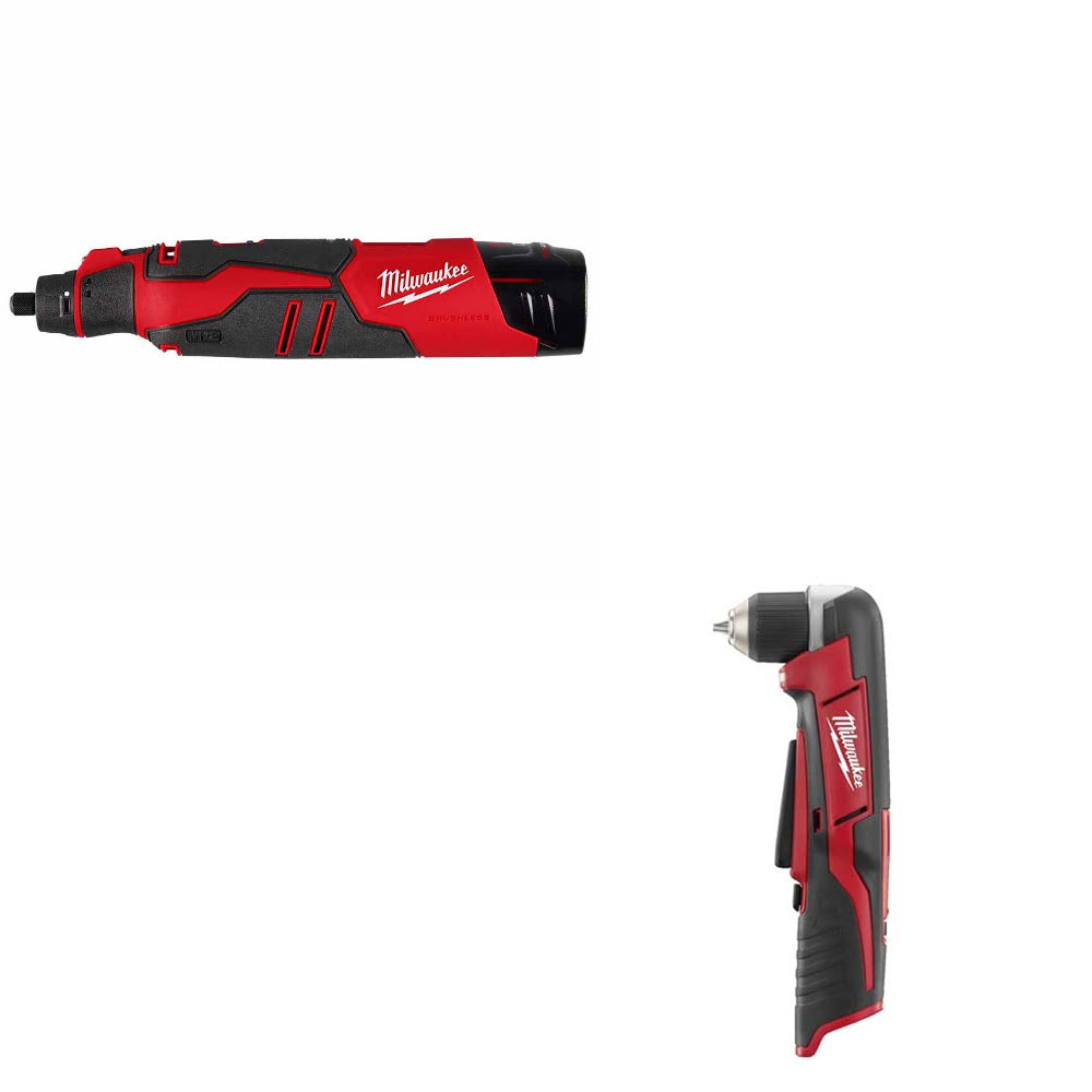 Milwaukee 2525-21 M12 Rotary Tool Kit W/ FREE 2415-20 M12 Angle Drill/Driver