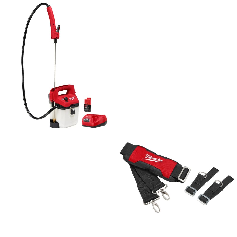 Milwaukee 2528-21G1 M12 1-Gal Sprayer Kit w/FREE 49-16-2764 Shoulder Strap