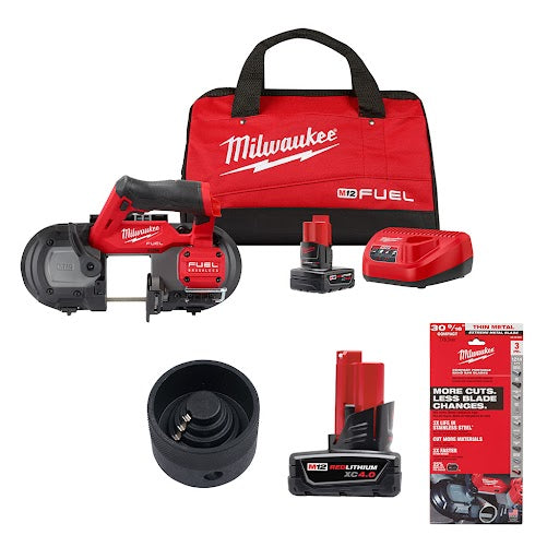 Milwaukee 2529-21XC M12 FUEL Band Saw Kit w/ FREE Battery, Attachement & Blade