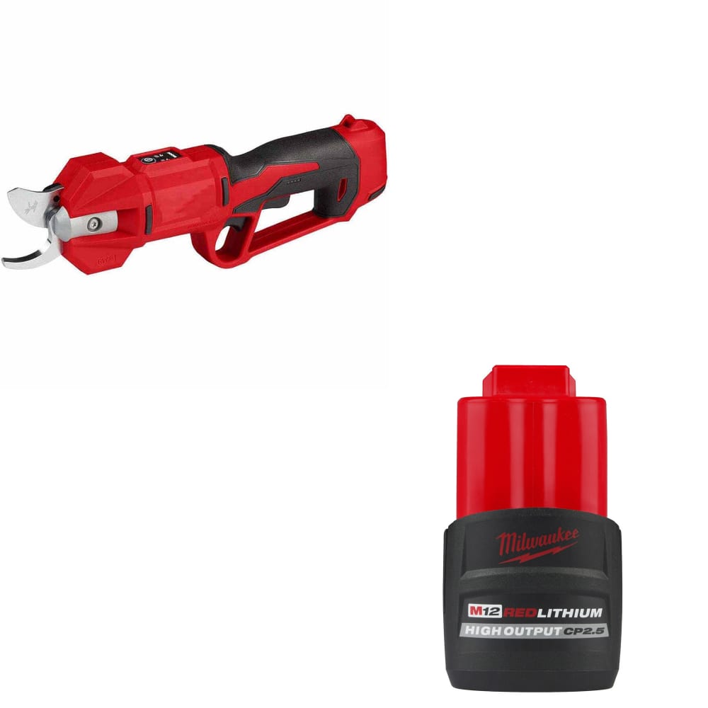 Milwaukee 2534-20 M12 FUEL Pruning Shears w/ FREE 48-11-2425 REDLITHIUM Battery