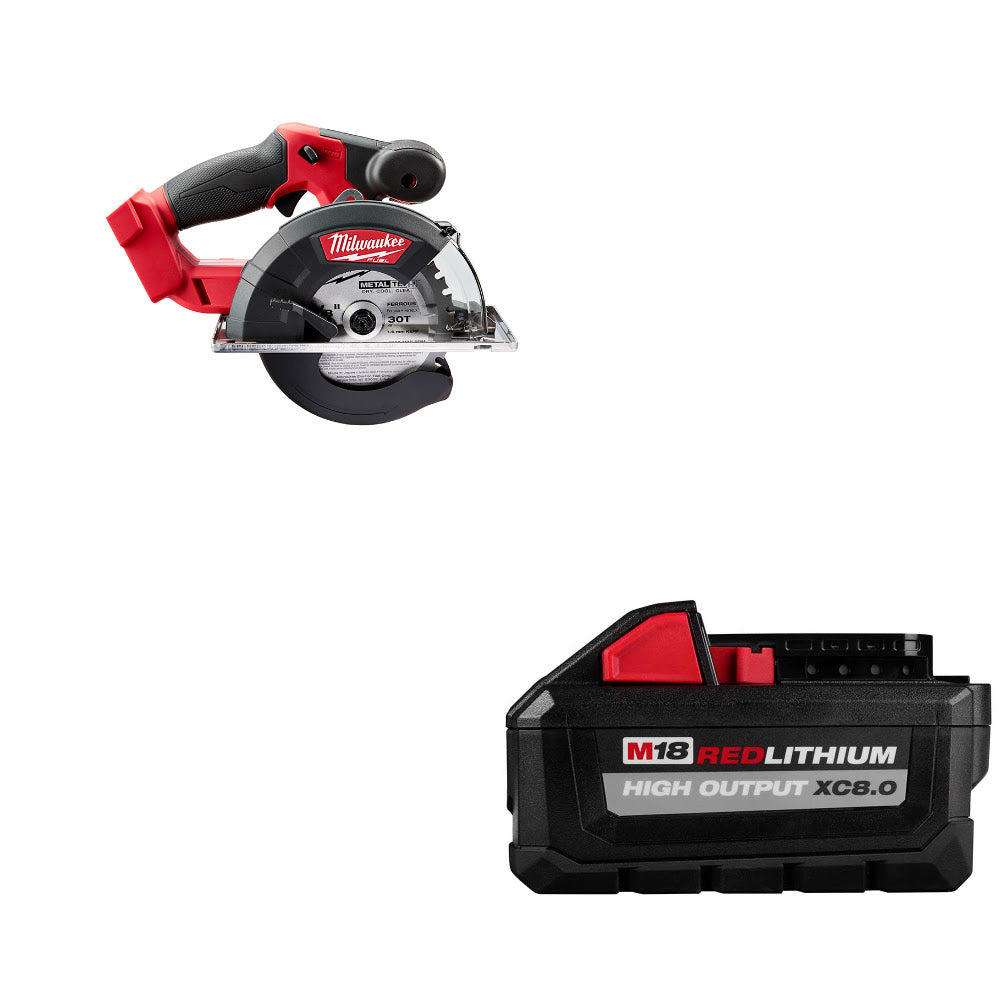 Milwaukee 2782-20 M18 FUEL Circ Saw, Bare W/ FREE 48-11-1880 M18 XC8.0 BATTERY