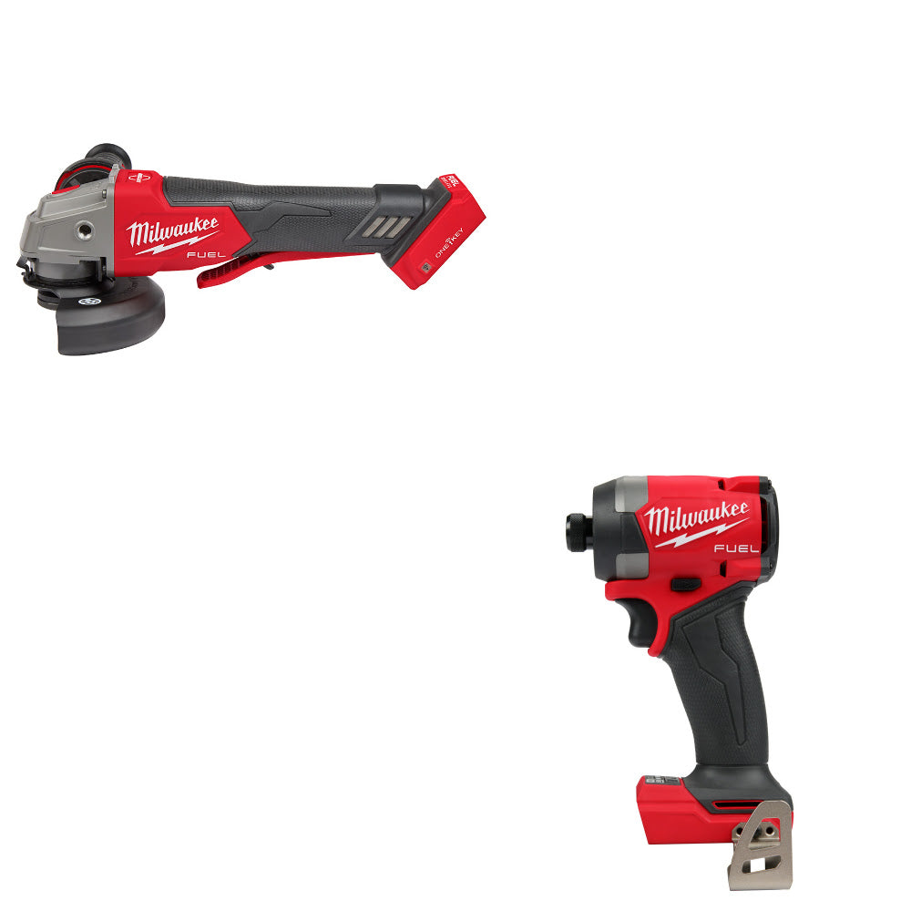 Milwaukee 2882-20 M18 FUEL Grinder W/ FREE 2953-20 M18 FUEL 1/4" Impact Driver