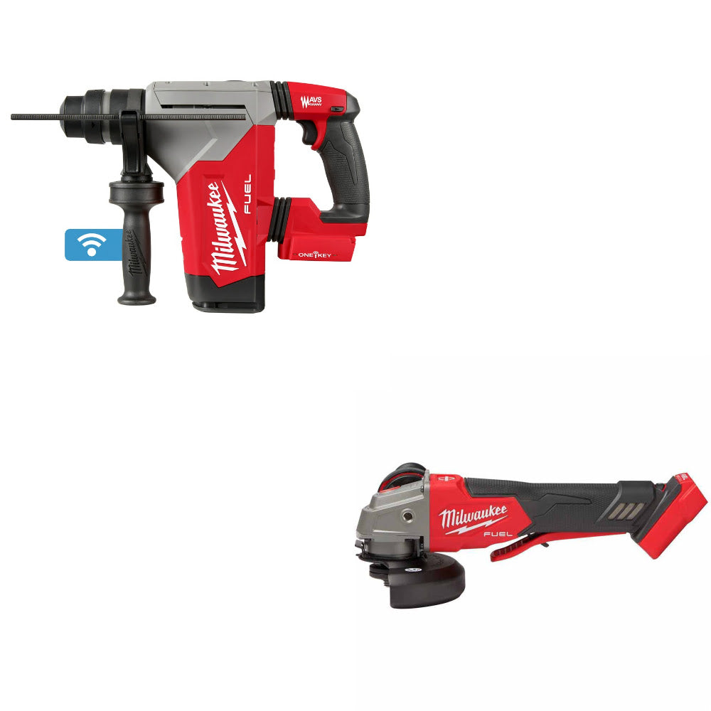 Milwaukee 2915-20 M18 FUEL 1-1/8" Rotary Hammer W/ FREE 2888-20 M18 FUEL Grinder