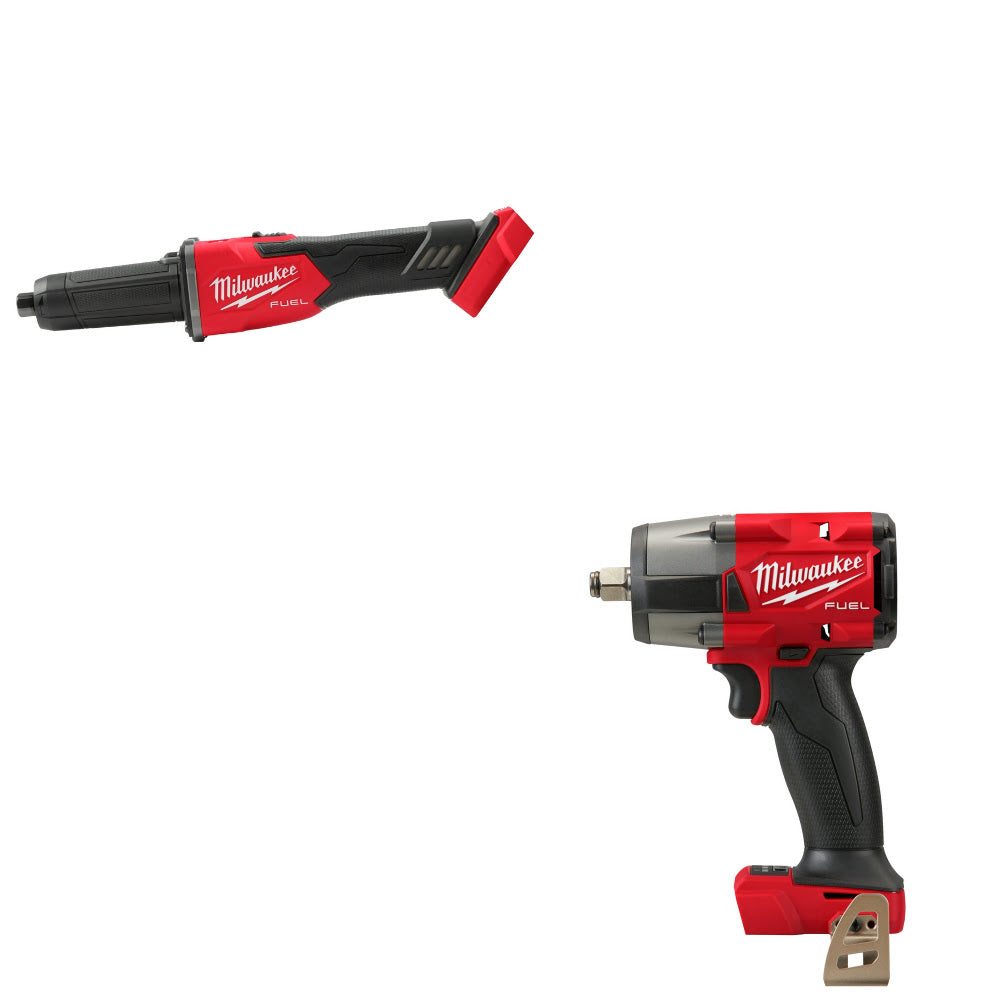 Milwaukee 2939-20 M18 FUEL Die Grinder W/ FREE 2962-20 M18 FUEL Impact Wrench