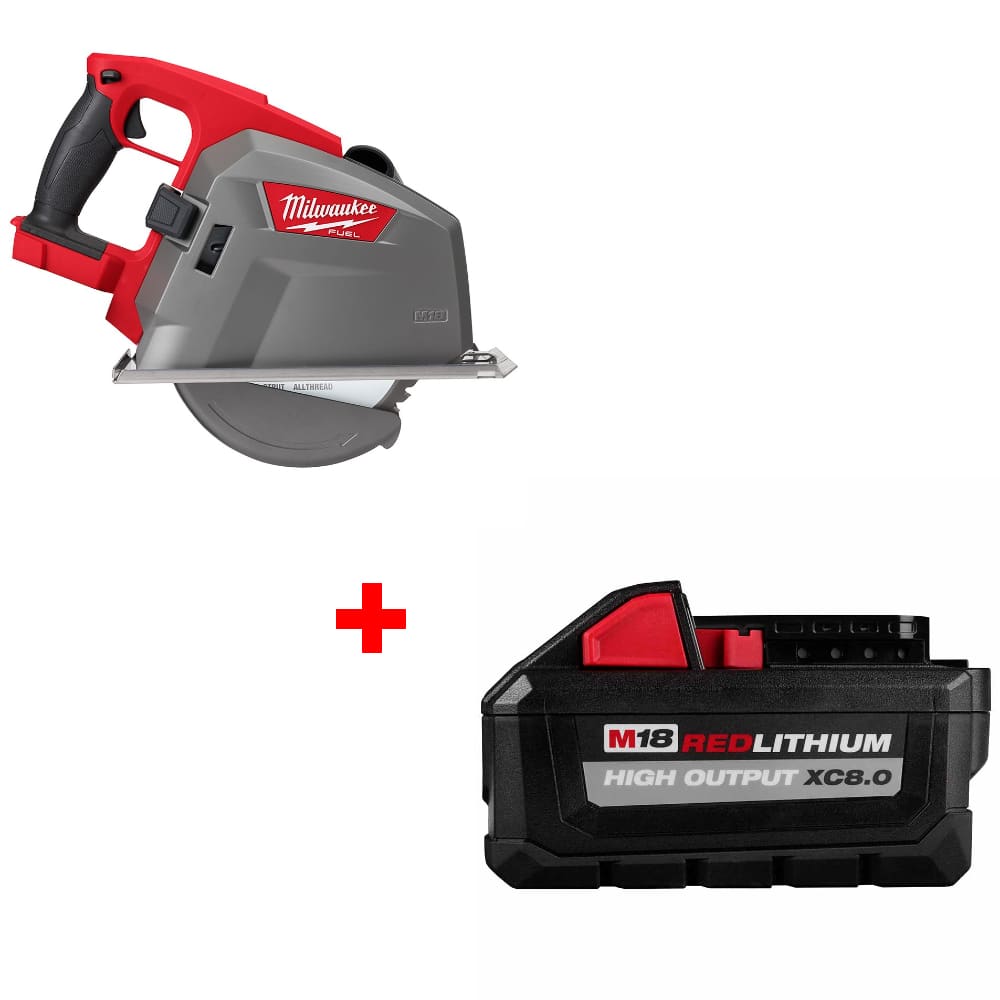 Milwaukee 2982-20 M18 FUEL Circ Saw, Bare w/ FREE 48-11-1880 M18 XC8.0 BATTERY