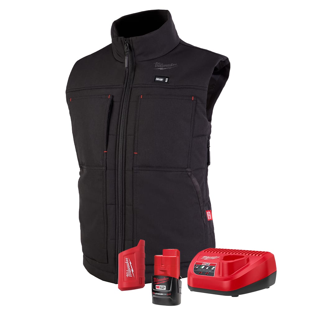 Milwaukee 334B-21 M12 Black Heated Women's Axis Vest Kit