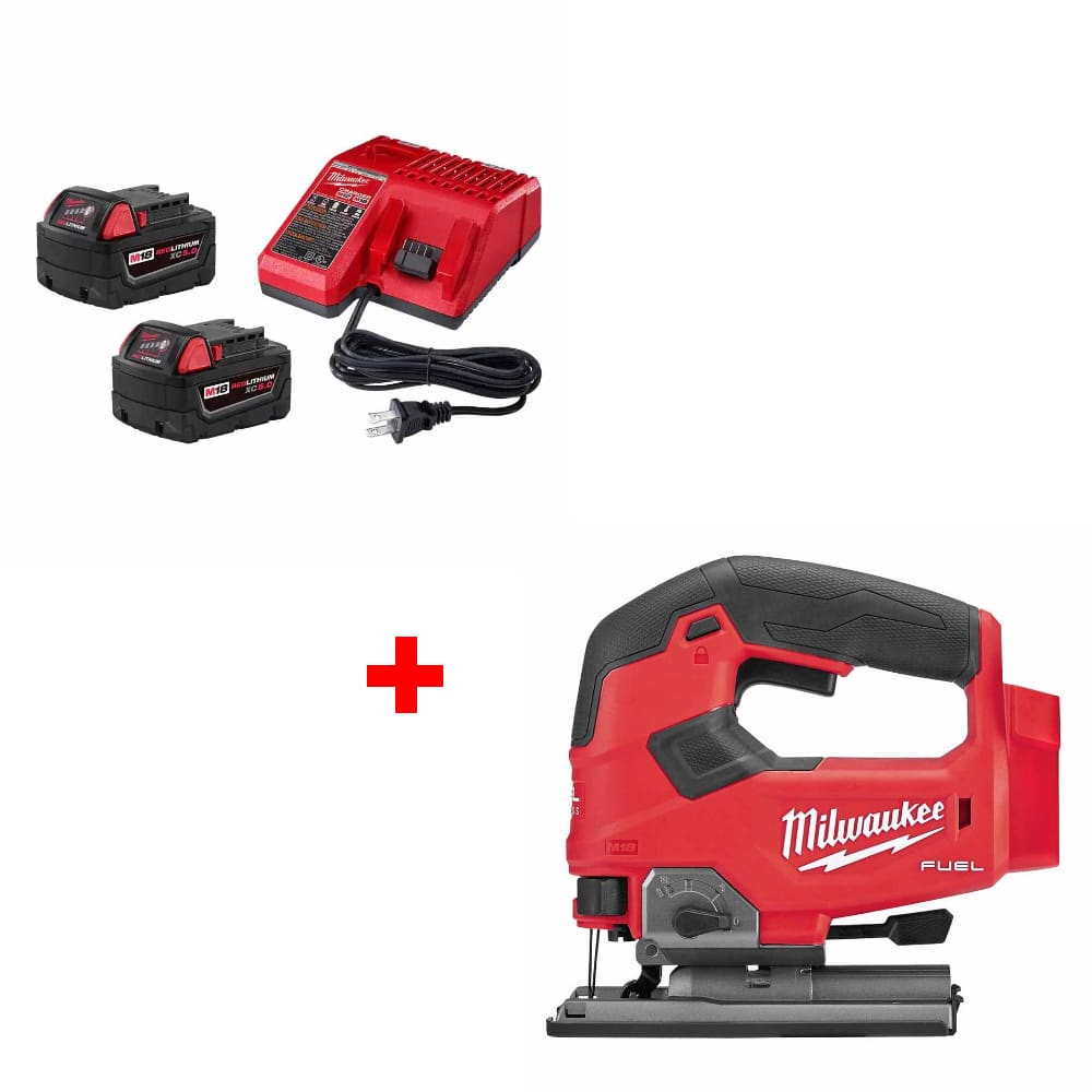 Milwaukee 48-59-1852B M18 18V Starter Kit w/ FREE 2737-20 M18 FUEL Jig Saw, Bare