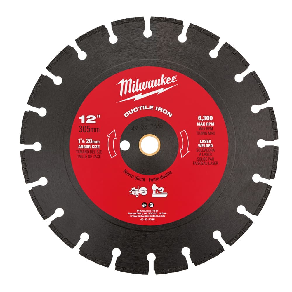 Milwaukee 49-93-7335 12" Ductile Iron Segmented Saw Blade - 2