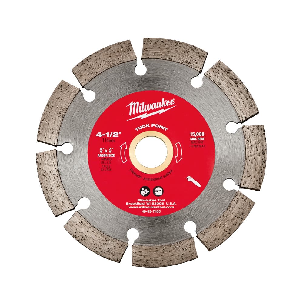 Milwaukee 49-93-7405 4 1/2" Tuck Point Segmented Saw Blade - 2