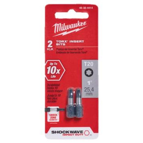 Milwaukee 48-32-4414 T20 1” Insert Bit  2PK - 2