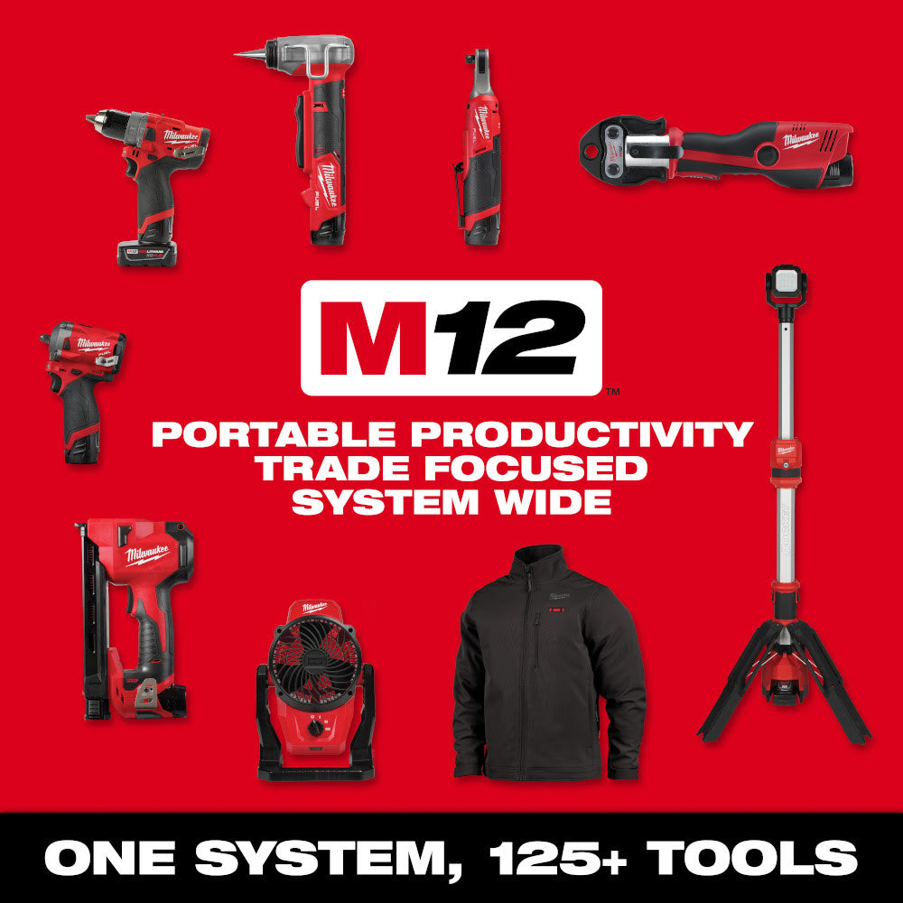 Milwaukee 2479-20 M12 Brushless 1-1/4" - 2" Copper Tubing Cutter - 12