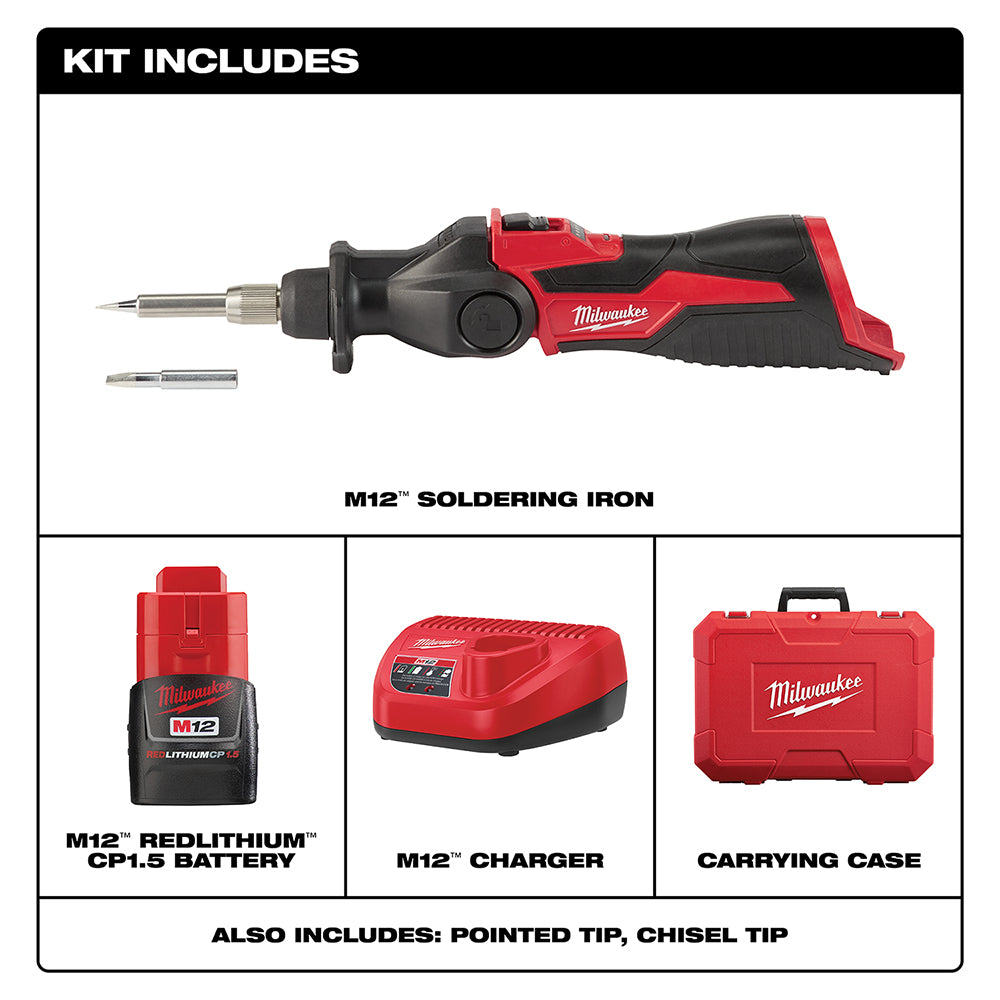 Milwaukee  2488-21 M12 Soldering Iron Kit - 2