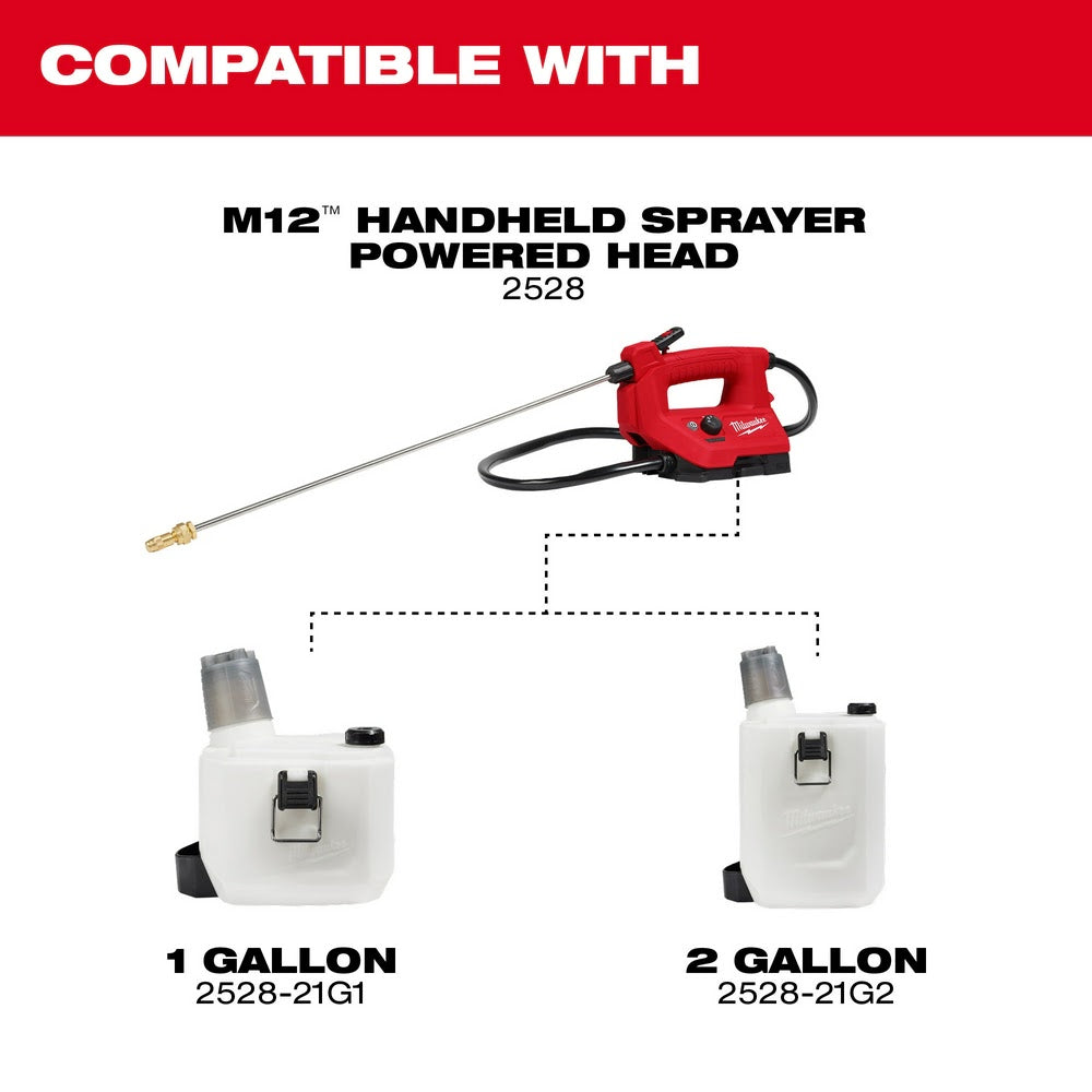 Milwaukee 2528-21G1 M12 1 Gallon Handheld Sprayer Kit - 5