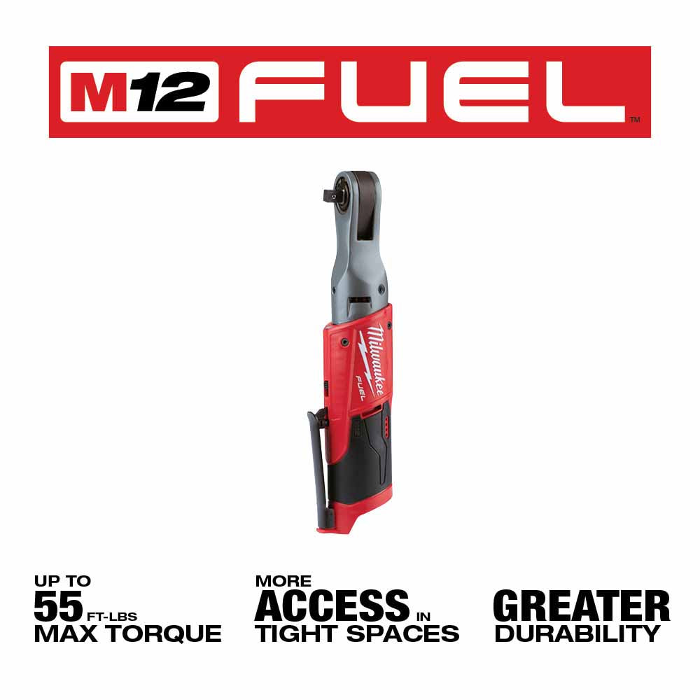 Milwaukee 2557-20 M12 FUEL 3/8" Ratchet Bare Tool - 2