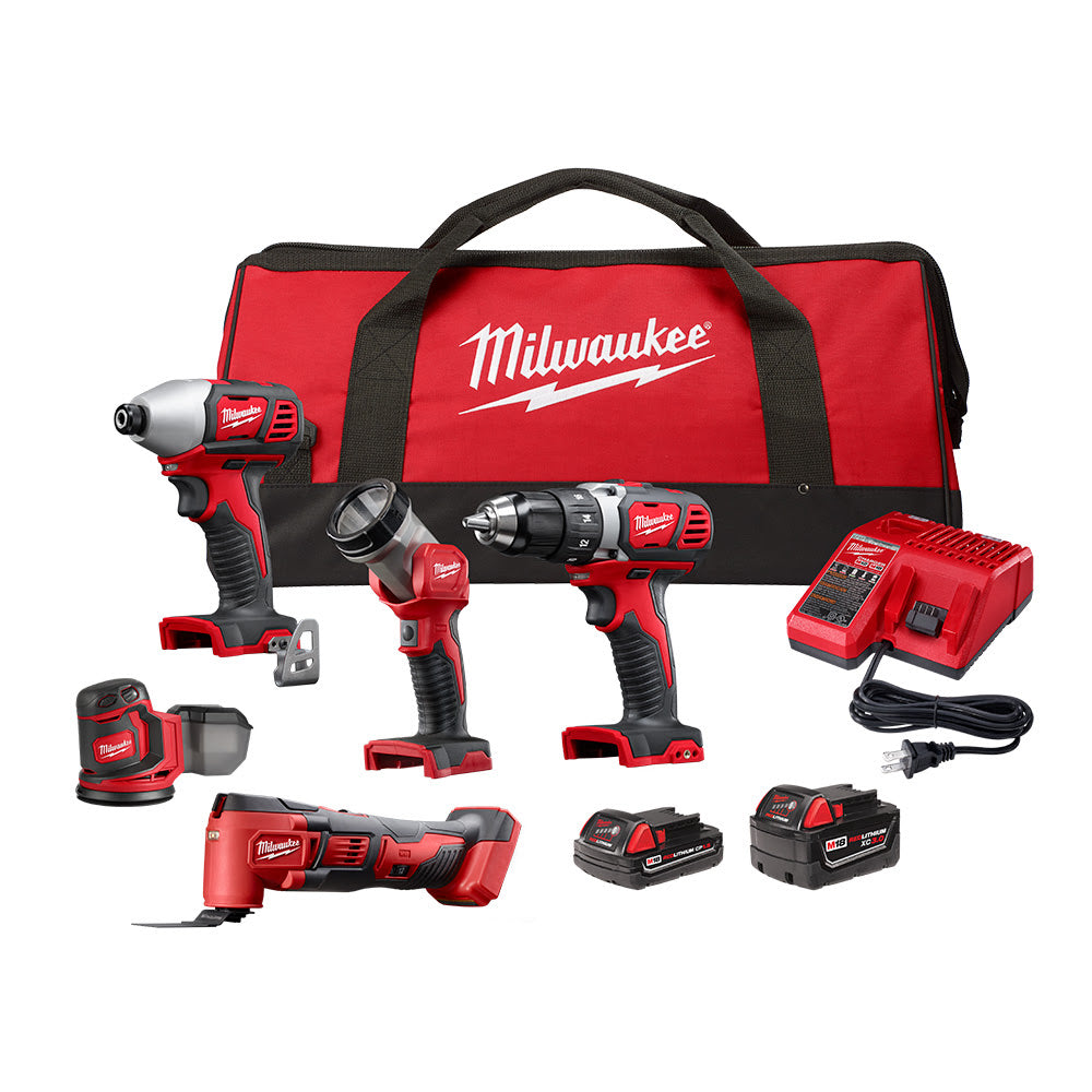 Milwaukee 2691-25MT M18 18V Lithium-Ion Cordless 5 Piece Combo Kit