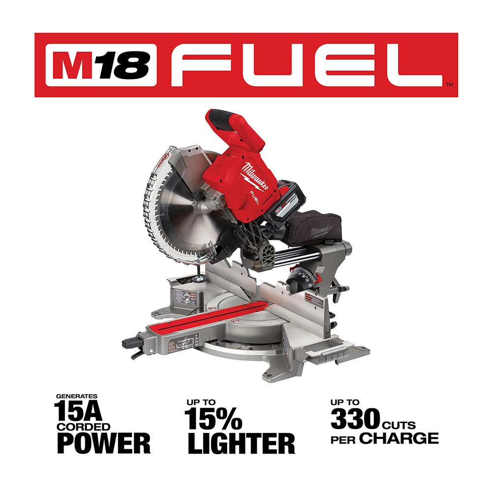 Milwaukee 2739-21HD M18 FUEL 12" Dual Bevel Sliding Compound Miter Saw - Kit - 3