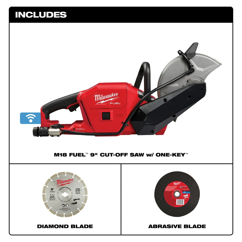 Milwaukee 2786-20 M18 FUEL 9" Cut-Off Saw w/ ONE-KEY Bare Tool - 2