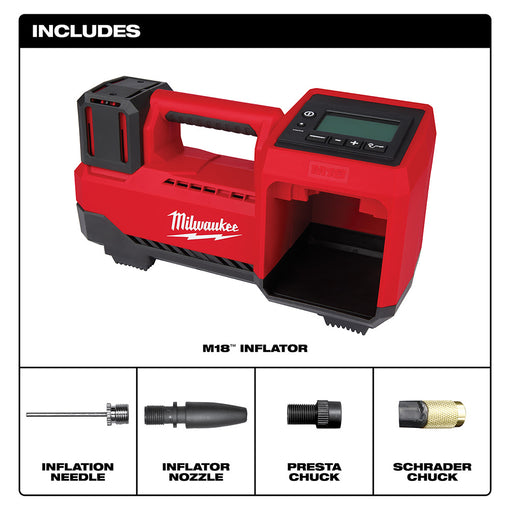 Milwaukee 48-11-1862 M18 XC6.0 Battery 2-Pack w/ FREE 2848-20 M18 Tire Inflator