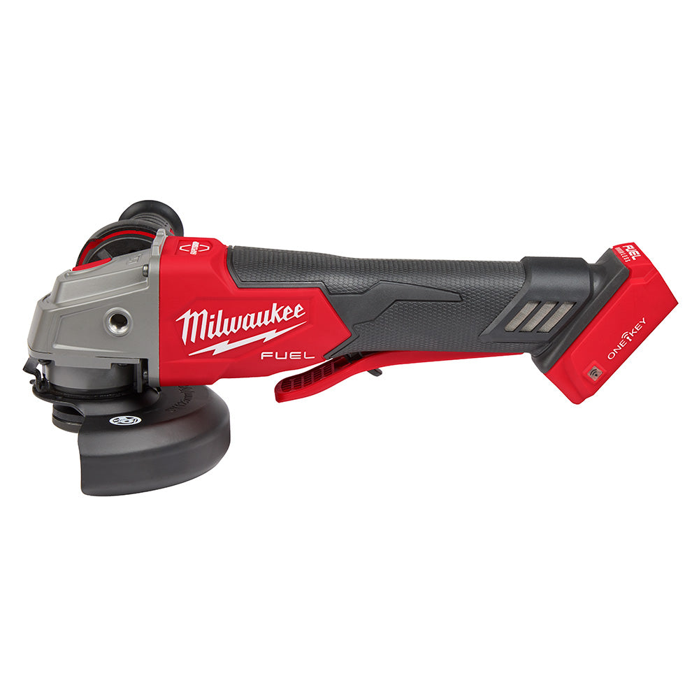 Milwaukee 2882-20 M18 FUEL™ 4-1/2" / 5" Braking Grinder w/ ONE-KEY™  Paddle Switch, No-Lock