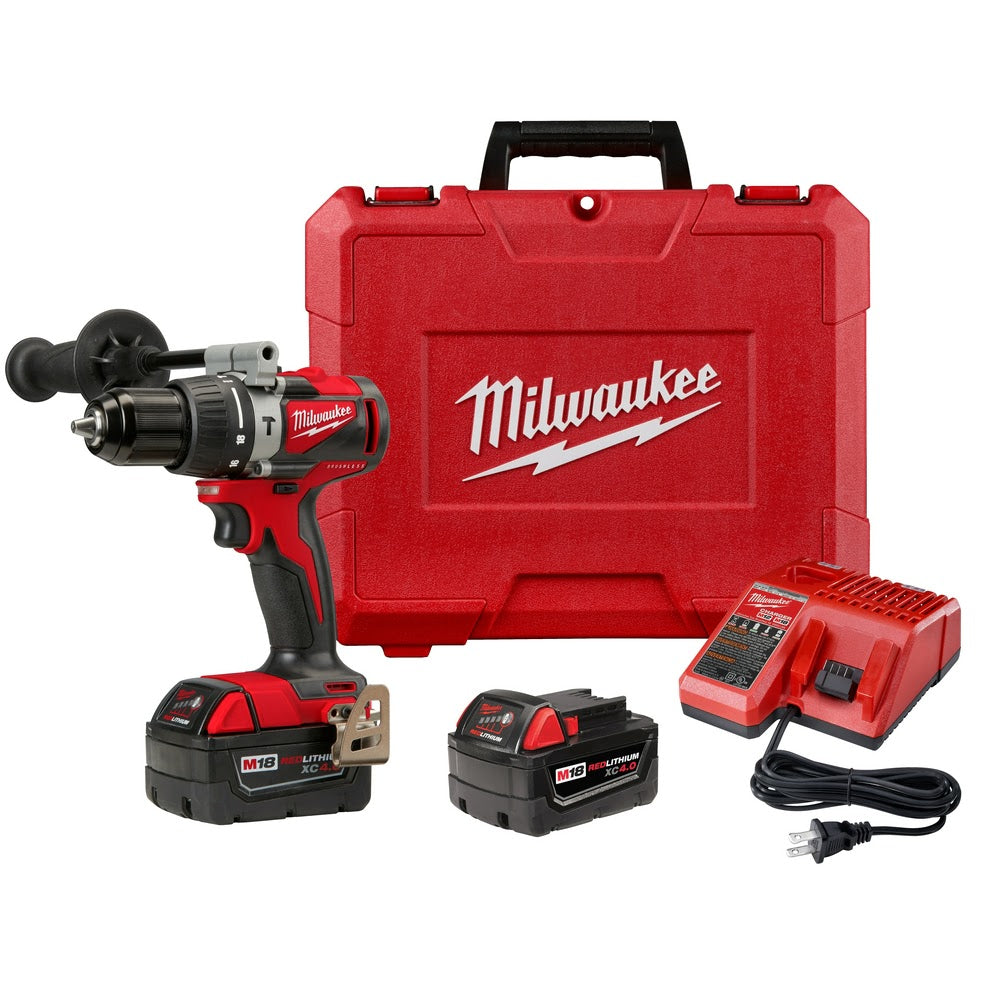 Milwaukee 2902-22 M18 Brushless 1/2" Hammer Drill Kit - 2