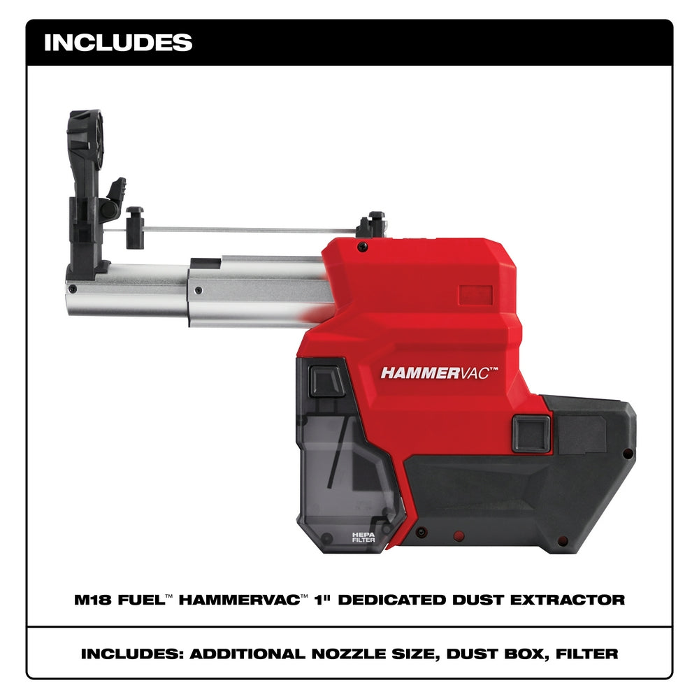 Milwaukee 2912-DE M18 FUEL™ HAMMERVAC™ 1" Dedicated Dust Extractor - 2