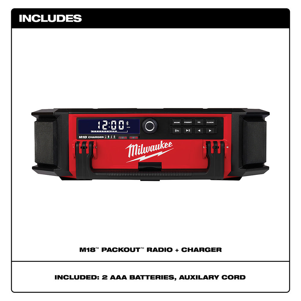 Milwaukee 2950-20 M18™ PACKOUT™ Radio + Charger - 2