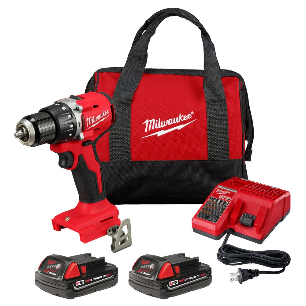 Milwaukee 3602-22CT M18 Compact Brushless 1/2" Hammer Drill/Driver Kit