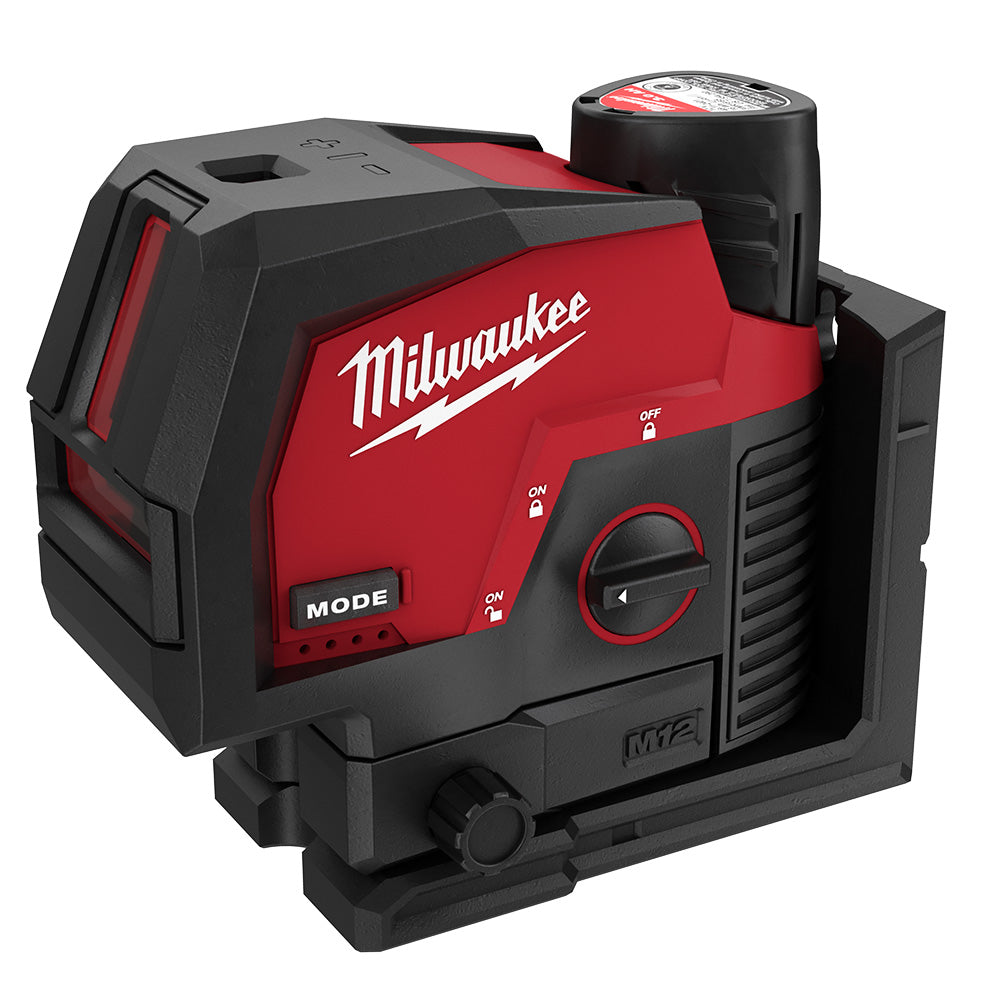 Milwaukee 3622-21 M12™ Green Cross Line & Plumb Points Laser Kit