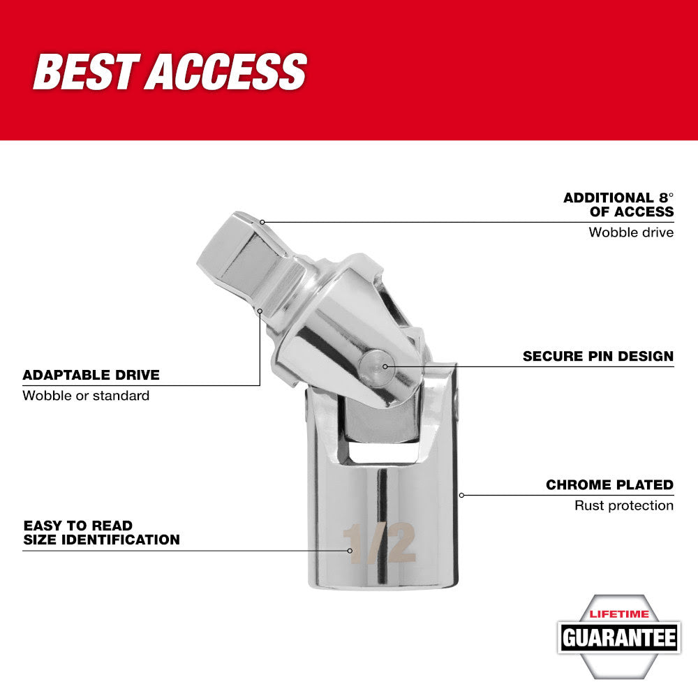 Milwaukee 42-04-9104 1/2" Drive Universal Joint