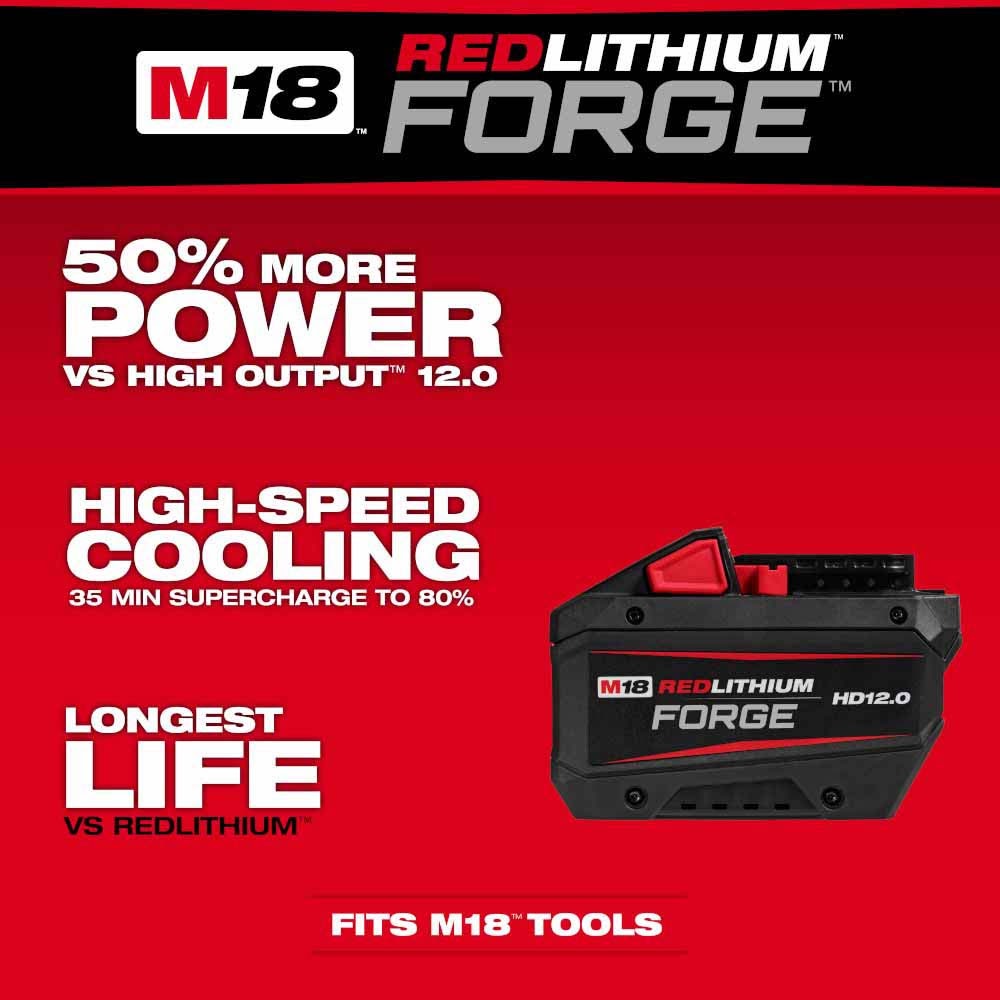 Milwaukee 48-11-1813 M18 REDLITHIUM FORGE HD12.0 Battery Pack - 2