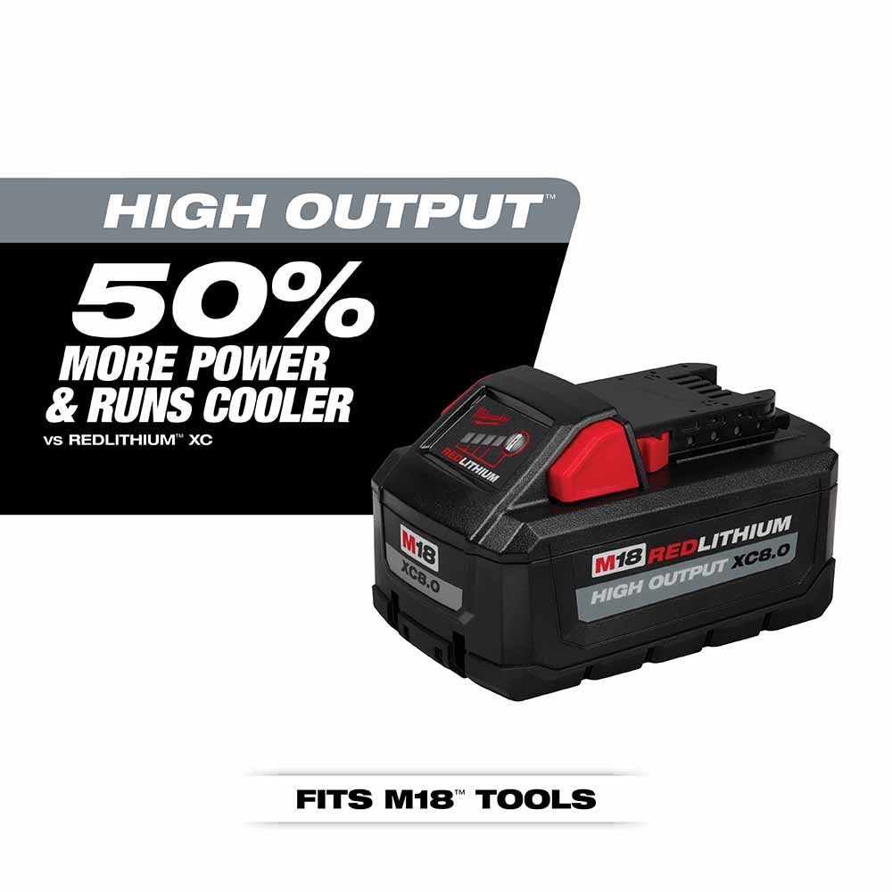 Milwaukee 48-11-1880 M18 REDLITHIUM HIGH OUTPUT XC8.0 BATTERY - 2