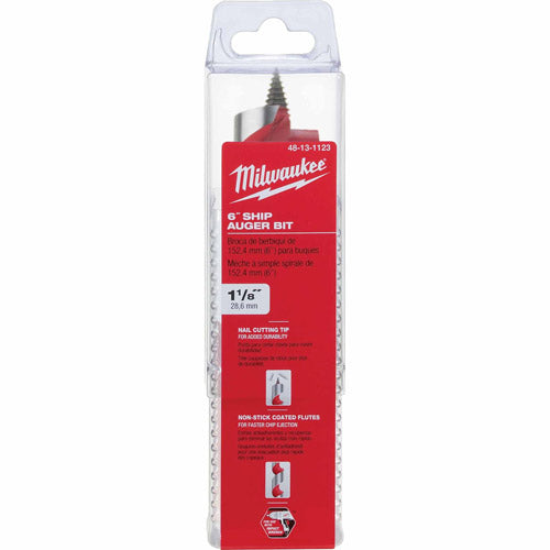 Milwaukee 48-13-1123 1-1/8" X 6" Ship Auger Bit - 2