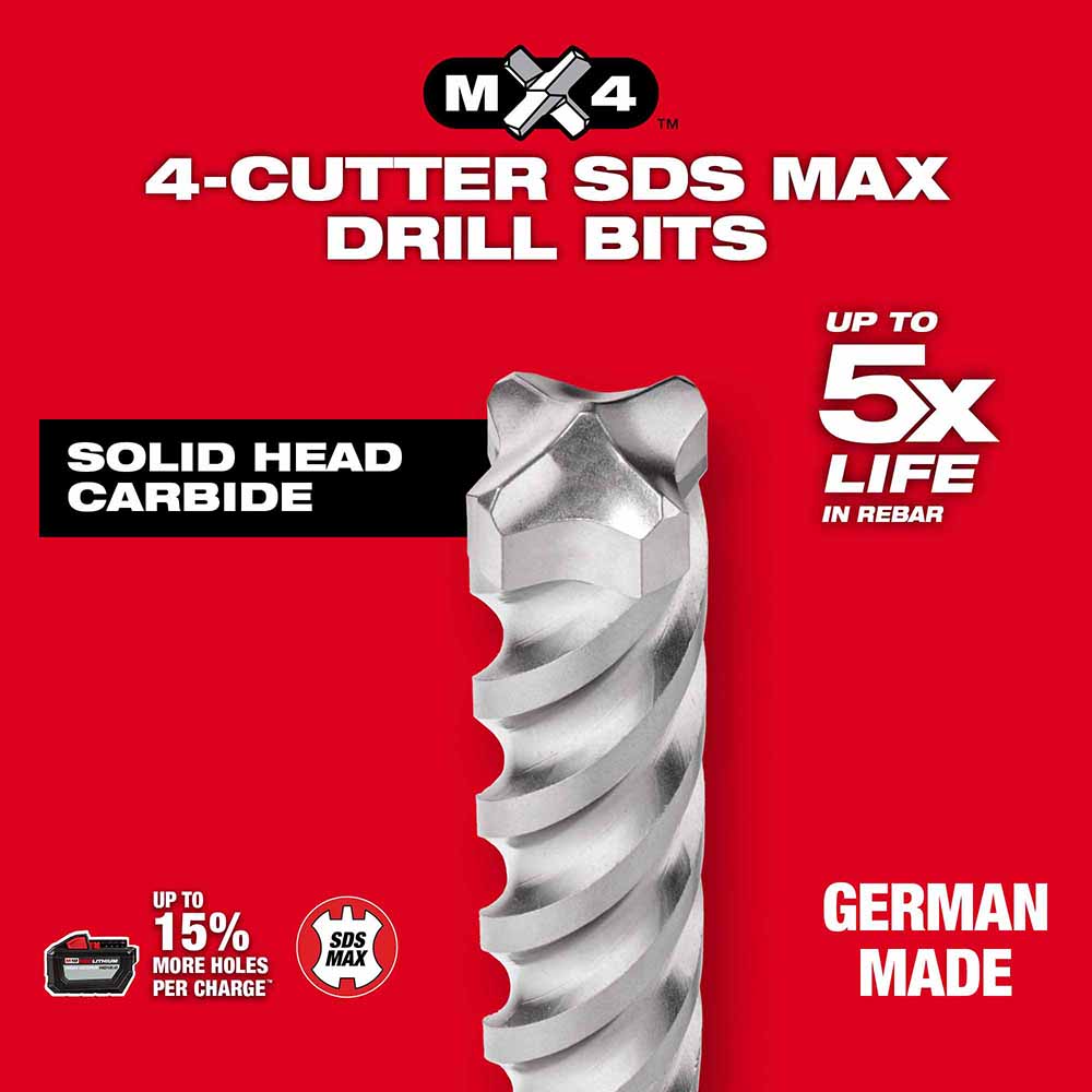 Milwaukee 48-20-3934 SDS Max 4CT MX4 3/4" x 24" x 29"