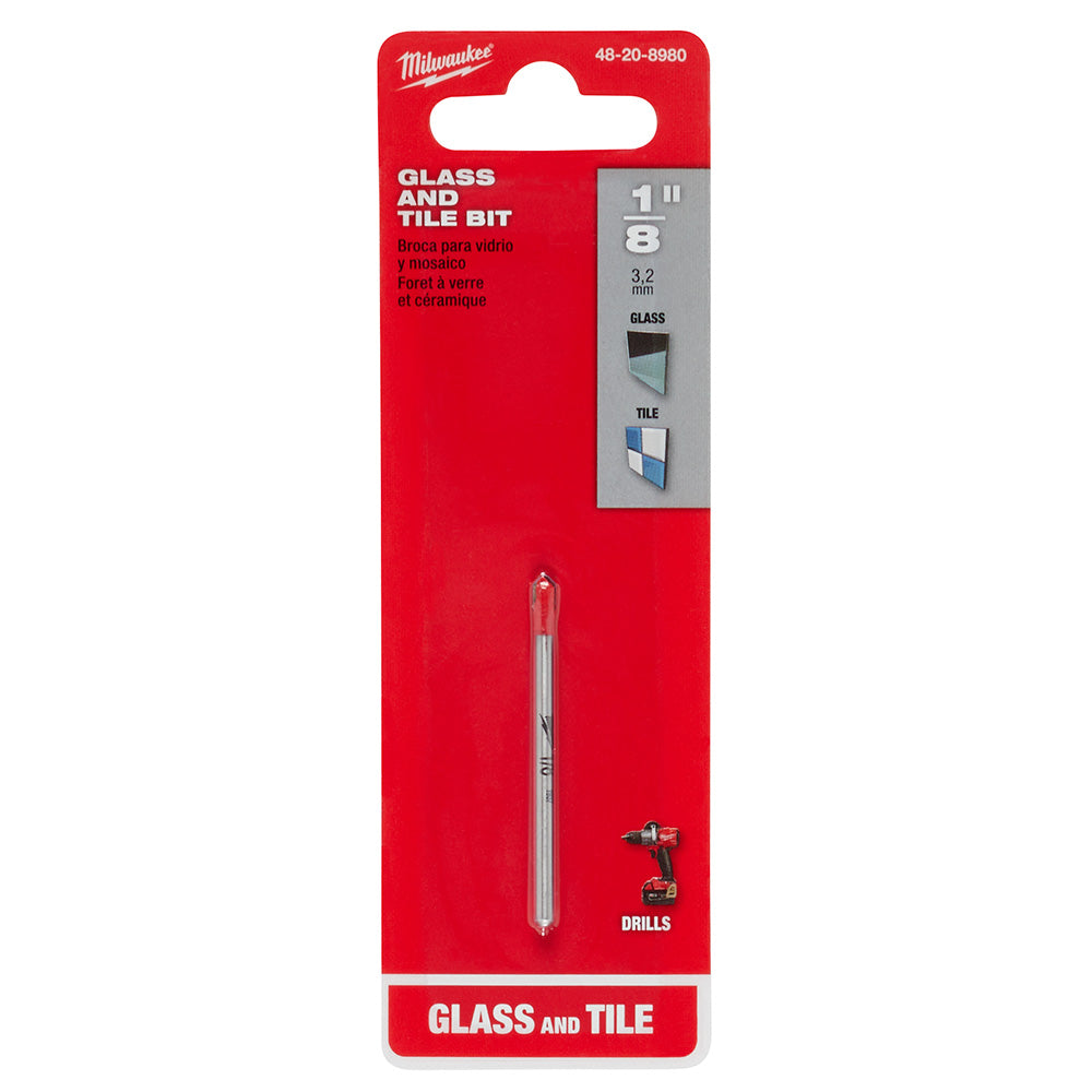 Milwaukee 48-20-8980 1/8" Glass and Tile Bit - 2