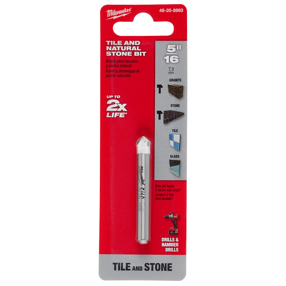 Milwaukee 48-20-8993 5/16" Natural Stone Bit - 2