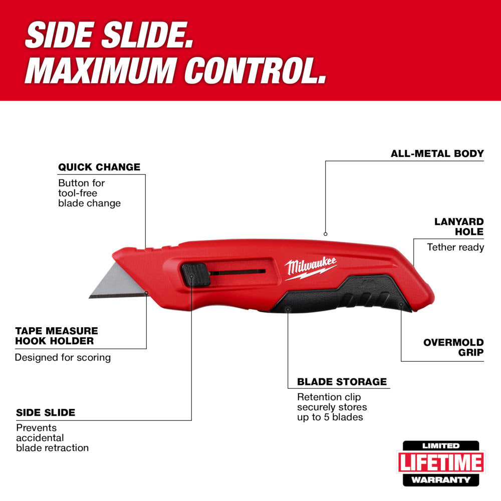 Milwaukee 48-22-1515 Side Sliding Utility Knife