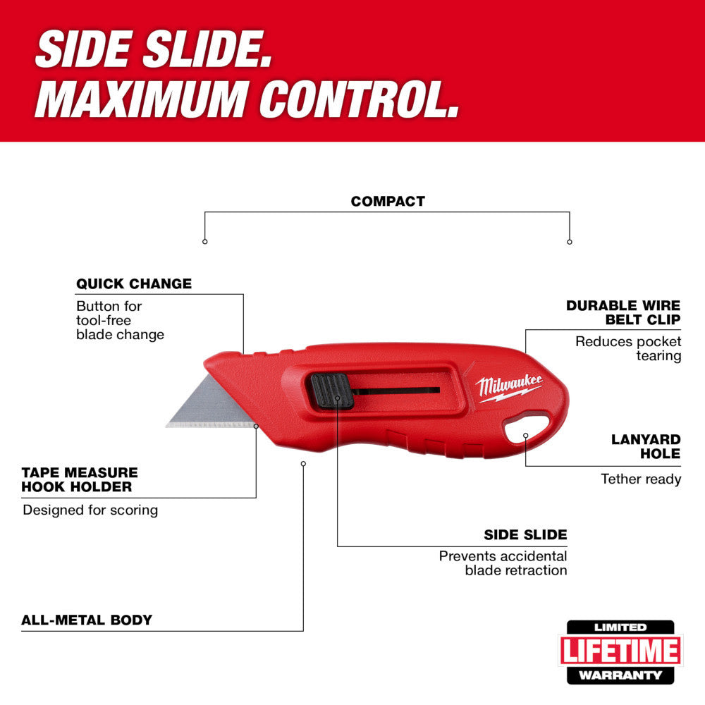 Milwaukee 48-22-1516 Compact Side Slide Utility Knife - 2