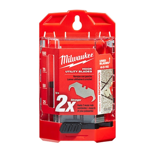 Milwaukee 48-22-1952 50 PC Hook Utility Knife Blades w/ Dispenser