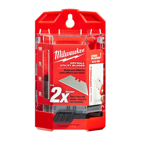 Milwaukee 48-22-1953 50 PC Drywall Utility Knife Blades w/ Dispenser