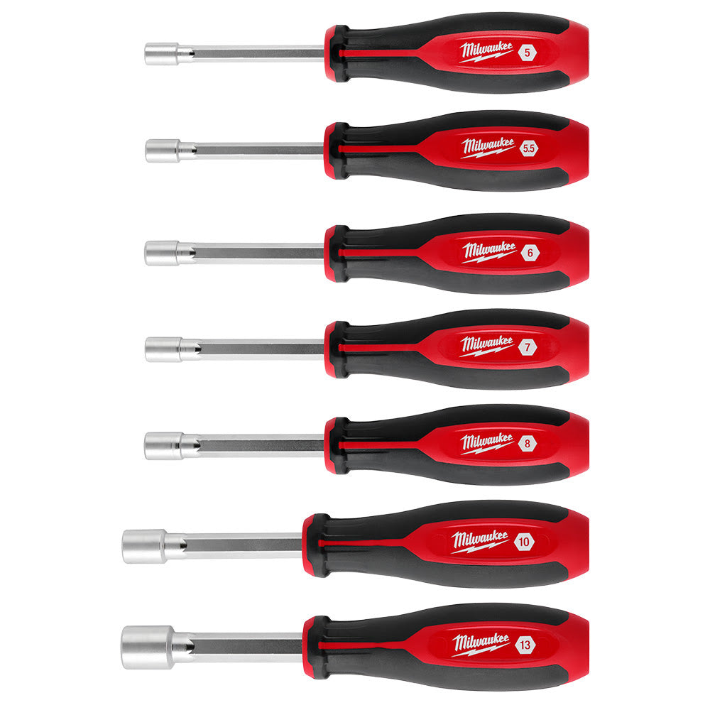 Milwaukee 48-22-2448 7pc Metric HollowCore Nut Driver Set