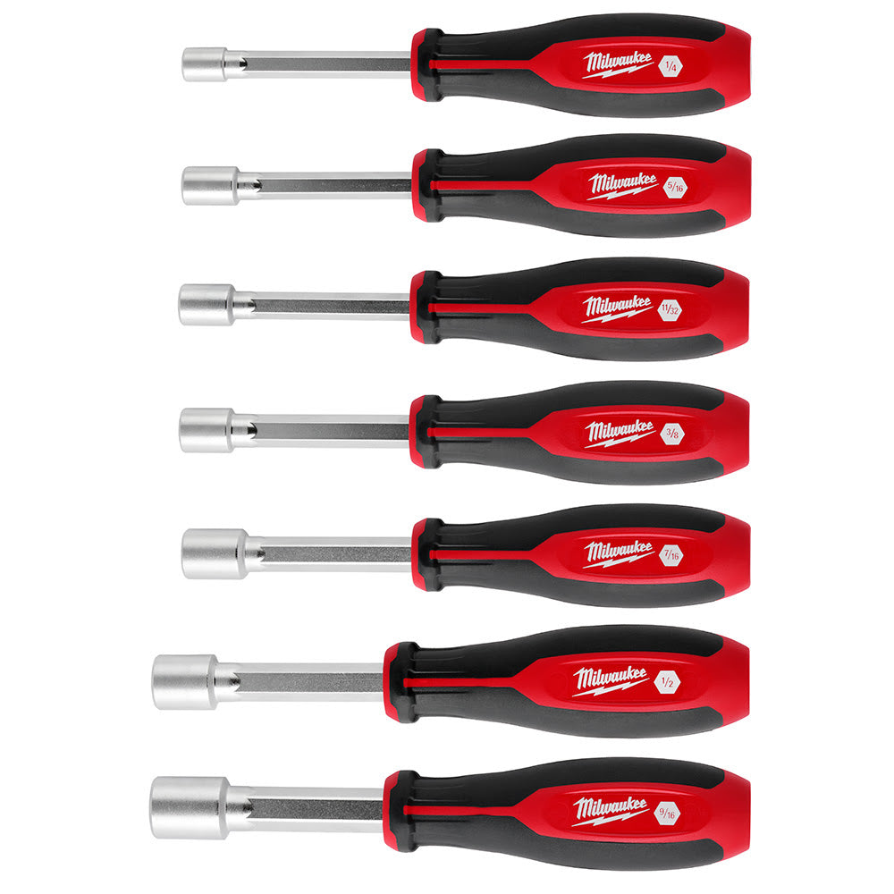 Milwaukee 48-22-2547 7pc SAE HollowCore Magnetic Nut Driver Set