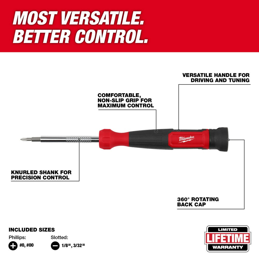 Milwaukee 48-22-2930 4-in-1 Precision Multi-Bit Screwdriver - 2