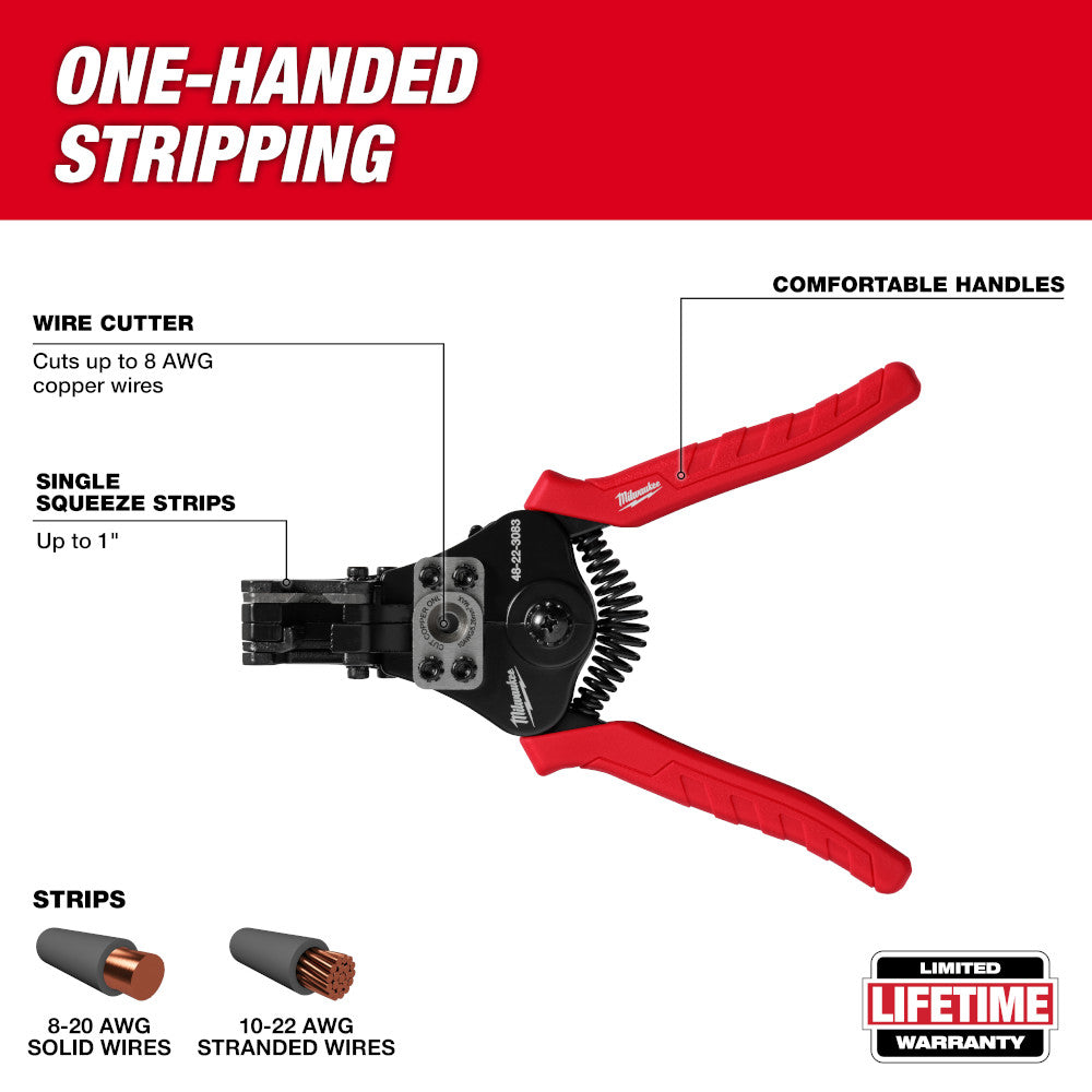 Milwaukee 48-22-3083 Automatic Wire Stripper & Cutter - 2