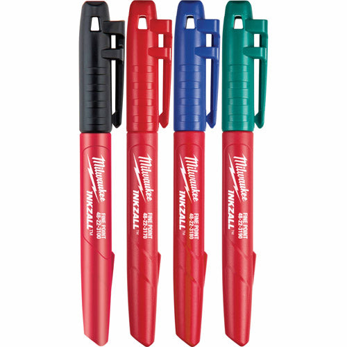 Milwaukee 48-22-3106 Inkzall Fine Point Colored Marker 4-Pack - 2