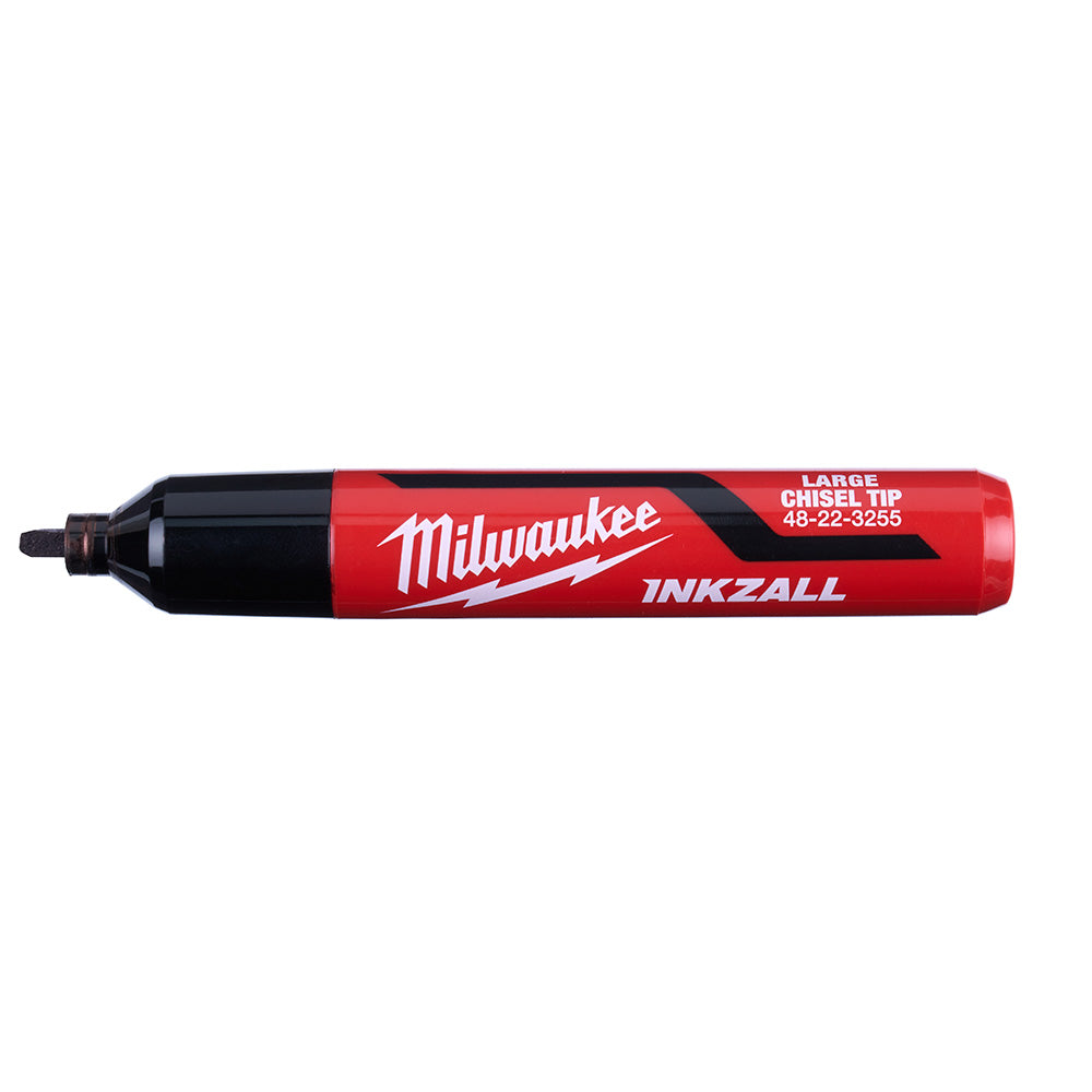 Milwaukee 48-22-3255 INKZALL Large Chisel Tip Black Marker - 2