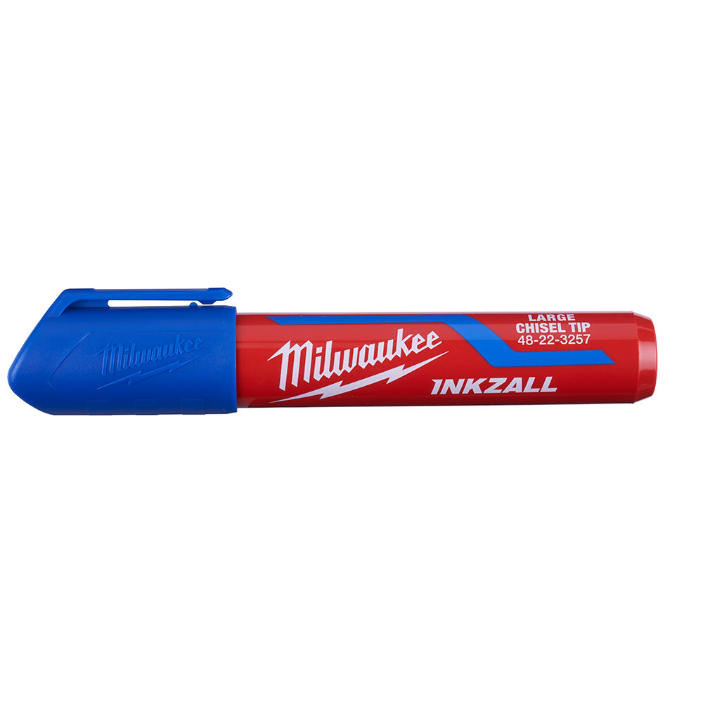 Milwaukee 48-22-3257 INKZALL Large Chisel Tip Blue Marker