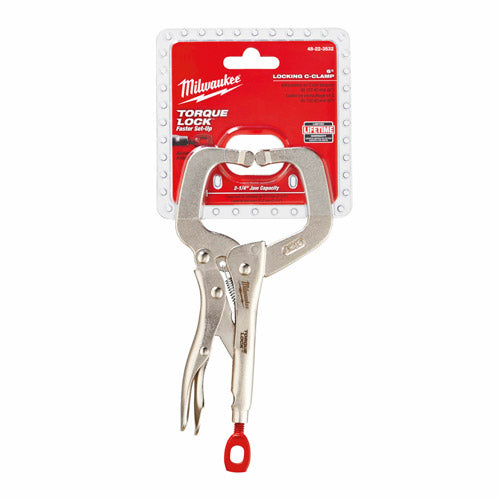 Milwaukee 48-22-3532 6 " TORQUE LOCK LOCKING C-CLAMP WITH REGULAR JAWS - 2