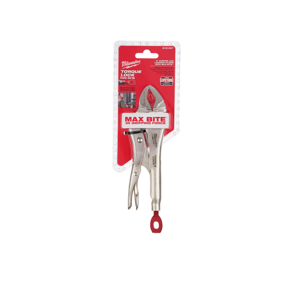 Milwaukee 48-22-3607 7" MAXBITE TORQUE LOCK CURVED LOCKING PLIERS - 2