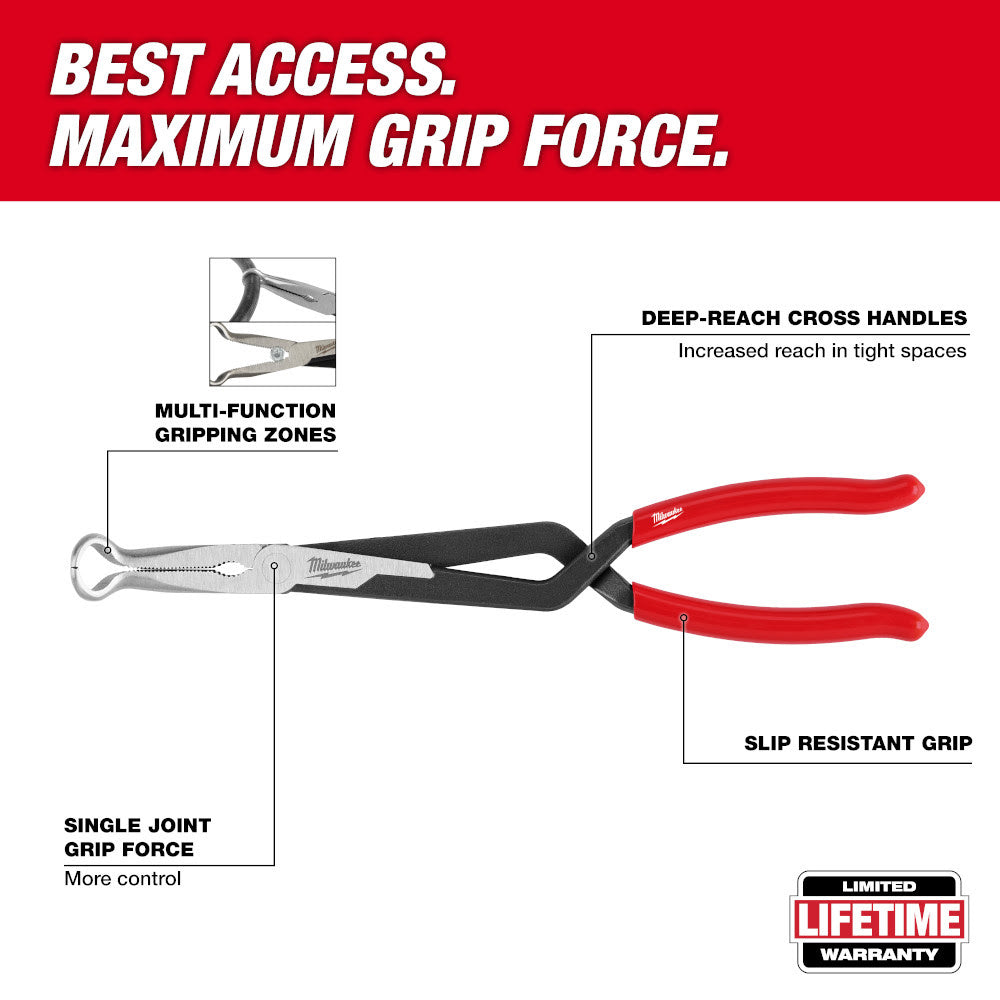 Milwaukee 48-22-6563 3PC Long Reach Hose Grip Pliers Set - 2