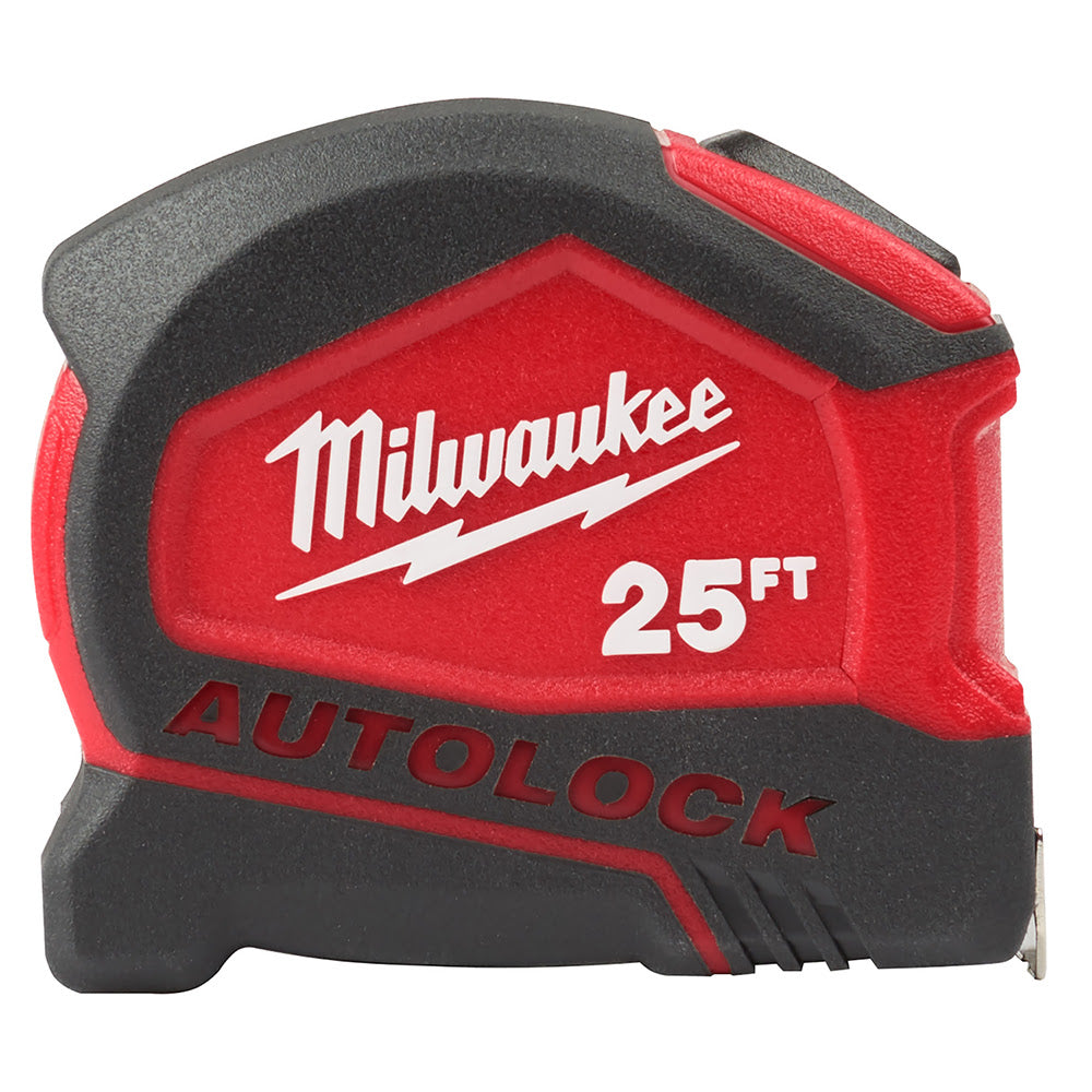 Milwaukee 48-22-6825 25 Ft Compact Nylon Bond Blade Protection Auto Lock Tape